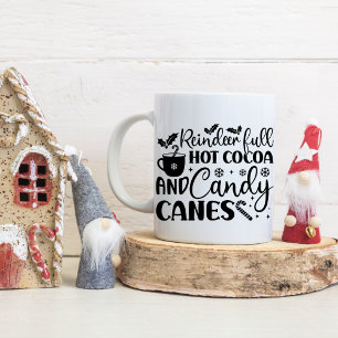 Caneca De Café Em Dois Tons Engraçado dizer Natal, citação de feriado)