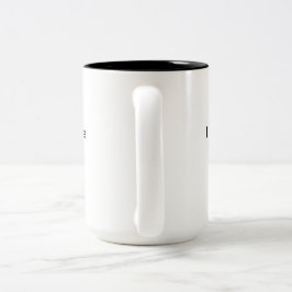 Caneca De Café Em Dois Tons Engraçado dizer: "Posso parecer calmo".