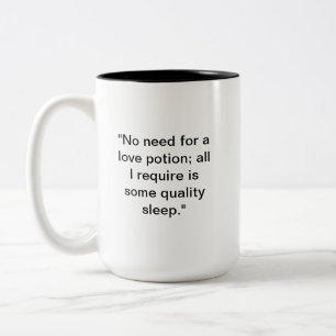 Caneca De Café Em Dois Tons Engraçado Dormir Alternativa de Poção de AmorVen