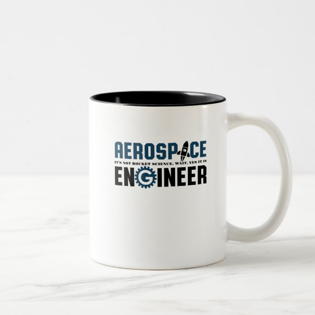 Caneca De Café Em Dois Tons Engraçado Engenheiro aeroespacial Humor É ciência  (Direita)