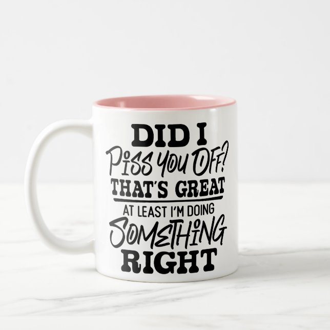 Caneca De Café Em Dois Tons Engraçado Humor Sarcástico (Esquerda)