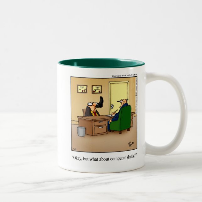 Caneca De Café Em Dois Tons Engraçado Jogo Humor, presente (Direita)