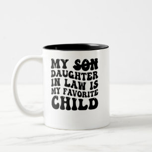 Caneca De Café Em Dois Tons Engraçado Minha Filha De Direito É Minha Filha Fav