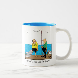 Caneca De Café Em Dois Tons Engraçado Pesca Humor Mug Gift