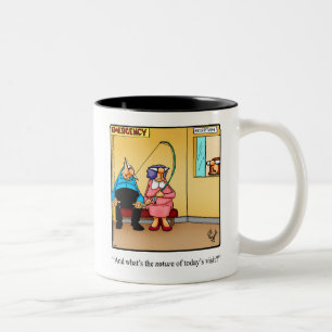 Caneca De Café Em Dois Tons Engraçado Pesca Humor Mug Gift