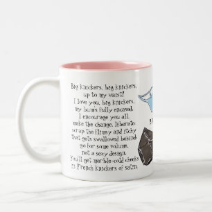 Caneca De Café Em Dois Tons Engraçado Poetry Mug para Ela