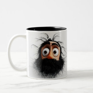 Caneca De Café Em Dois Tons Engraçado Rosto Mug
