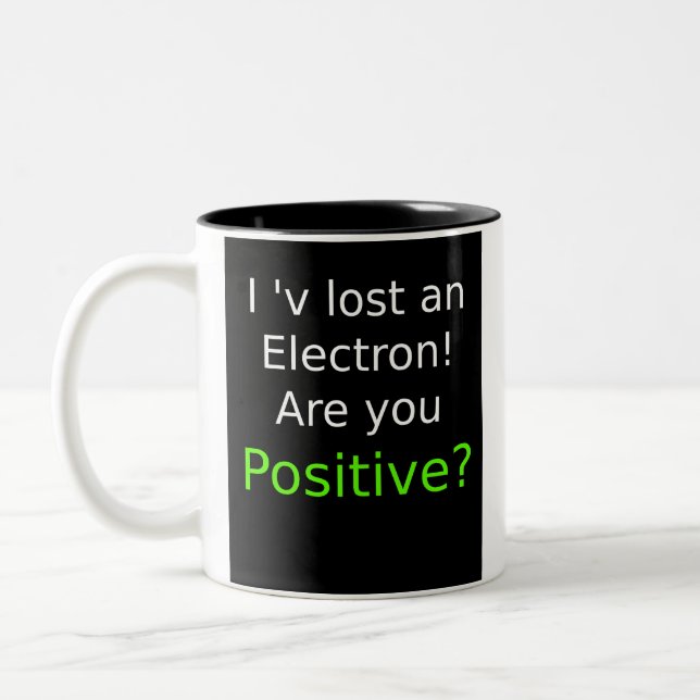 Caneca De Café Em Dois Tons Engraçado Science Mug - "The Gift" para Amantes de (Esquerda)