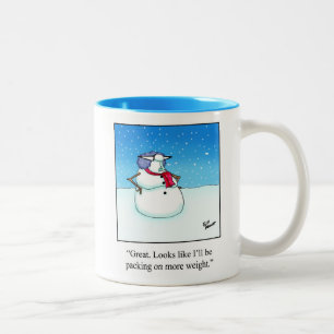 Caneca De Café Em Dois Tons Engraçado Snowman Humor Mug Gift