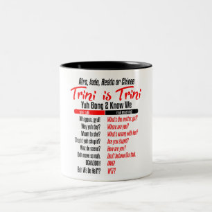 Caneca De Café Em Dois Tons Engraçado Trini é Trini