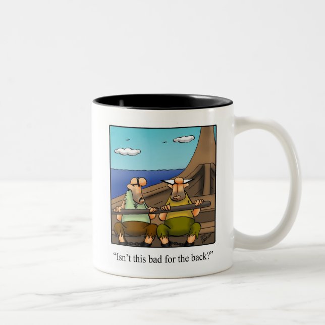 Caneca De Café Em Dois Tons Engraçado Viking Warriors Humor Mug (Direita)