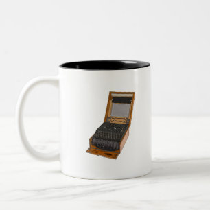 Caneca De Café Em Dois Tons Enigma Machine