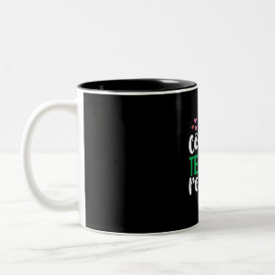Caneca De Café Em Dois Tons Ensino do Café de Arte do Professor Repetir