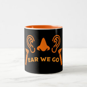 Caneca De Café Em Dois Tons ENT Otolaringology Otorhinolaringologista