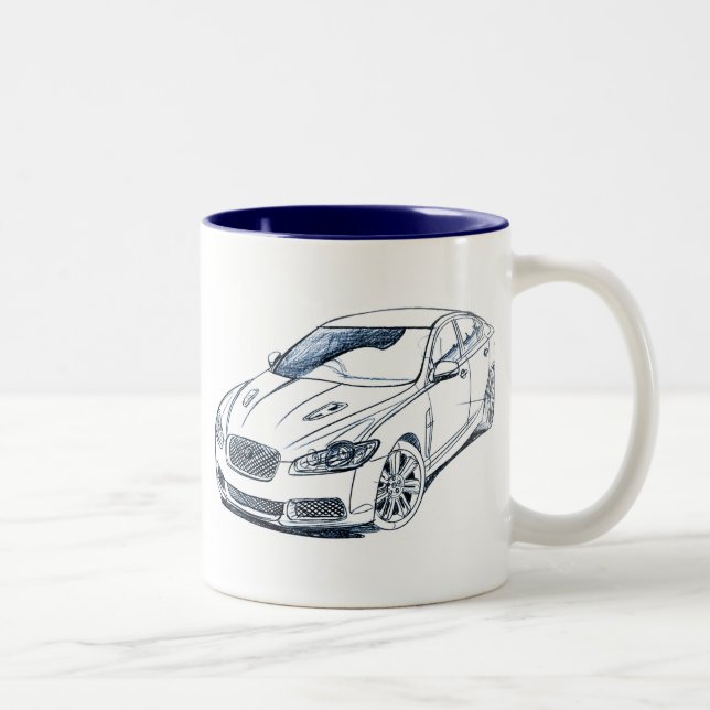 Caneca De Café Em Dois Tons Entalhe XFR 2009 (Direita)