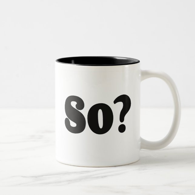 Caneca De Café Em Dois Tons Então, bf (Direita)
