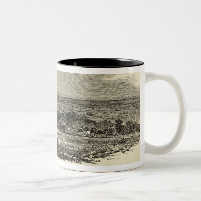 Caneca De Café Em Dois Tons Entrada ao parque, Goodwood (Direita)
