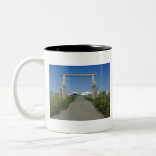 Caneca De Café Em Dois Tons Entrada do rancho do salvamento de Smith