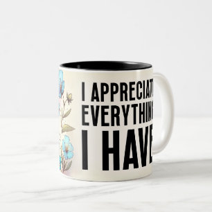 Caneca De Café Em Dois Tons Envoltório de Borboleta Inspirador