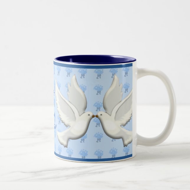 Caneca De Café Em Dois Tons Enxovas personalizadas (Direita)