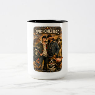 Caneca De Café Em Dois Tons Épica casa rural -
