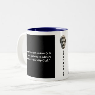 Caneca De Café Em Dois Tons Epictetus Custom Quote Stoic Philosophy Mug