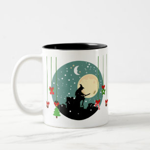 Caneca De Café Em Dois Tons epifania natal befana