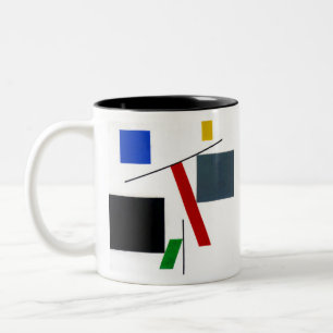 Caneca De Café Em Dois Tons Equilíbrio de Arp Sophie Taeuber
