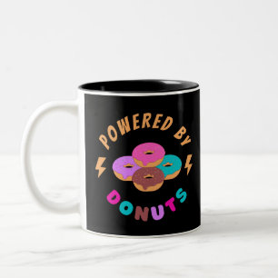 Caneca De Café Em Dois Tons Equipado Com Rosquinhas