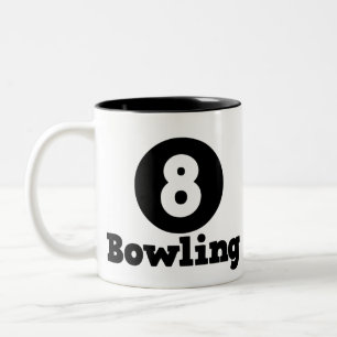 Caneca De Café Em Dois Tons Equipe de boliches, Humor de Pino de Bowler