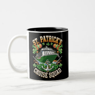 Caneca De Café Em Dois Tons Equipe de Cruzeiro do Dia de São Patrício 2025 Fam