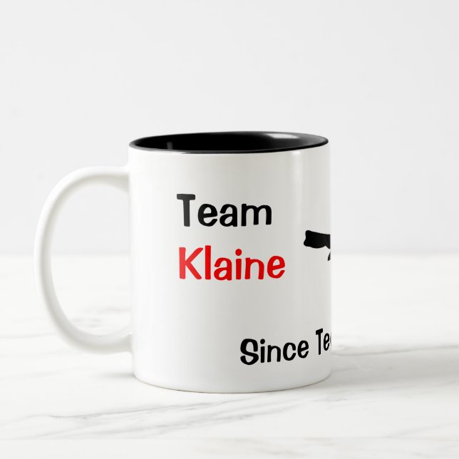 Caneca De Café Em Dois Tons Equipe Klaine (Esquerda)