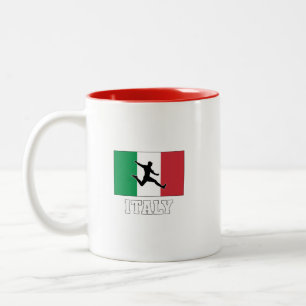 Caneca De Café Em Dois Tons Equipe Nacional de Futebol da Itália