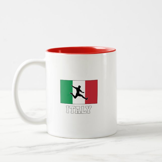 Caneca De Café Em Dois Tons Equipe Nacional de Futebol da Itália (Esquerda)