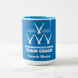Caneca De Café Em Dois Tons Equipe Nadadora Sincronizada
