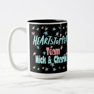 Caneca De Café Em Dois Tons Equipe Nick E Charlie Black