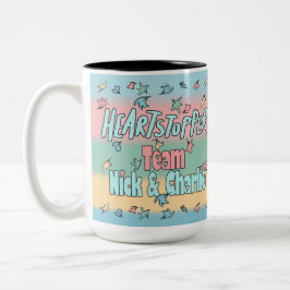 Caneca De Café Em Dois Tons Equipe Nick E Charlie Colorful