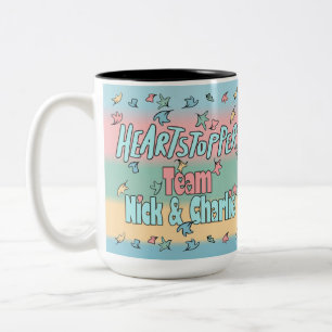 Caneca De Café Em Dois Tons Equipe Nick E Charlie Colorful