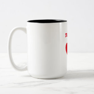 Caneca De Café Em Dois Tons Equipe noiva