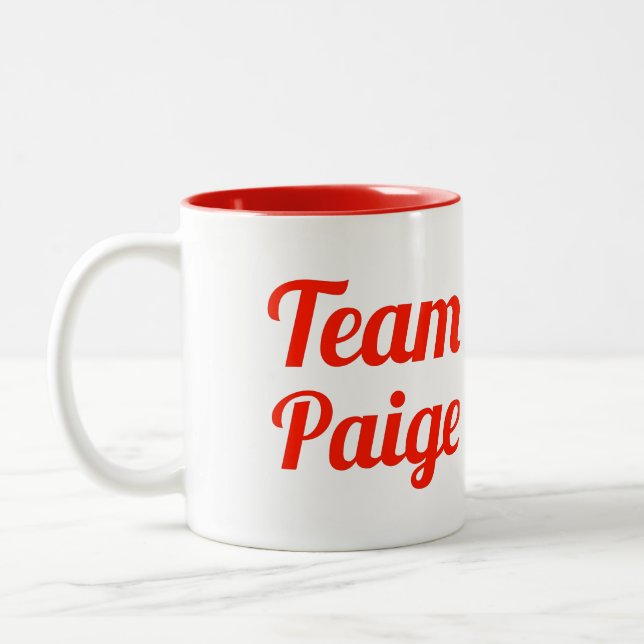 Caneca De Café Em Dois Tons Equipe Paige (Esquerda)
