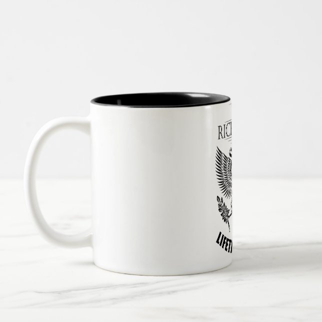 Caneca De Café Em Dois Tons Equipe Richardson membro da Lifetime (Esquerda)