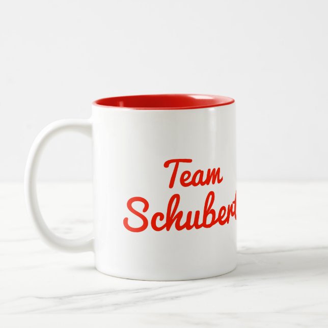 Caneca De Café Em Dois Tons Equipe Schubert (Esquerda)