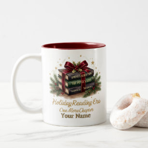 Caneca De Café Em Dois Tons Era de Leitura de Feriado: Mais Um Capítulo