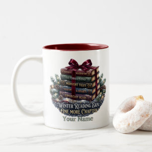 Caneca De Café Em Dois Tons Era de Leitura de Inverno Mais Um Capítulo