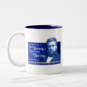 Caneca De Café Em Dois Tons Erro do Spurgeon Truth v.