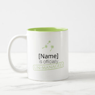 Caneca De Café Em Dois Tons Erva Acontece dandelion cínico fofo Vintage Engraç