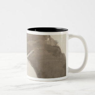 Caneca De Café Em Dois Tons Esboço para um fã, c.1879 de Edgar Degas