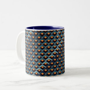Caneca De Café Em Dois Tons Escadas em padrão de escadas Altona