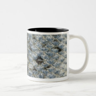 Caneca De Café Em Dois Tons Escalas de peixes 2