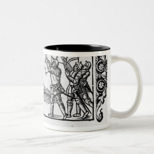 Caneca De Café Em Dois Tons Escandinavos que usam suas setas
